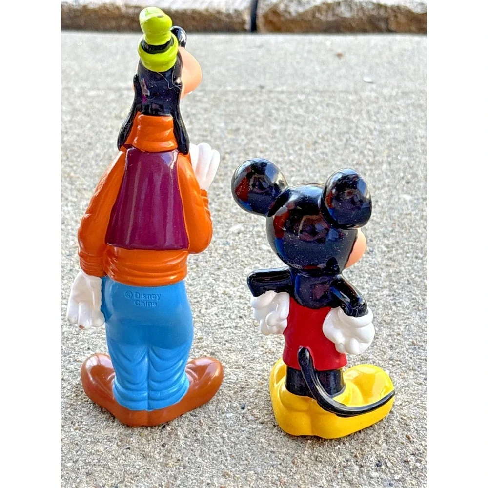 Disney Mickey Mouse Minnie Donald‎ Goofy Pluto PVC Figures Cake Toppers Lot Of 4